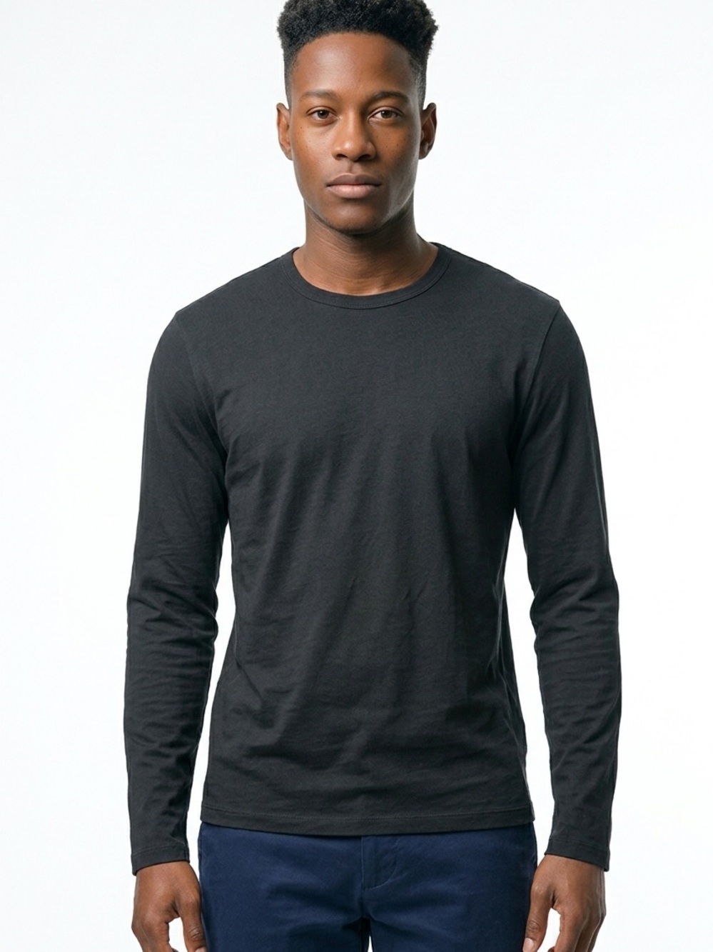 BANANA REPUBLIC | Black Long Sleeve Crewneck Shirt Men’s Size X-Large